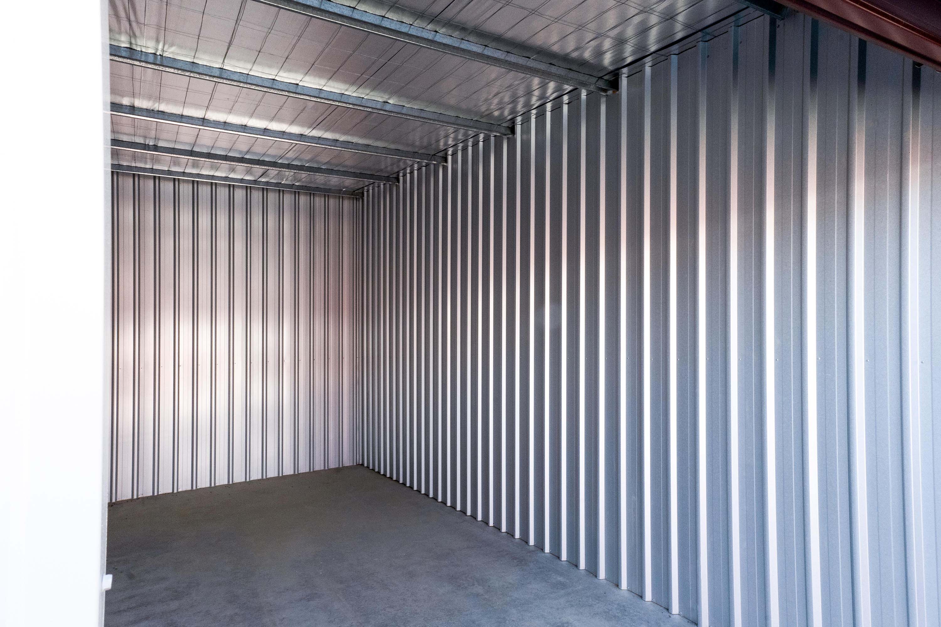 Inside Storage shed Murrell Street Storage
